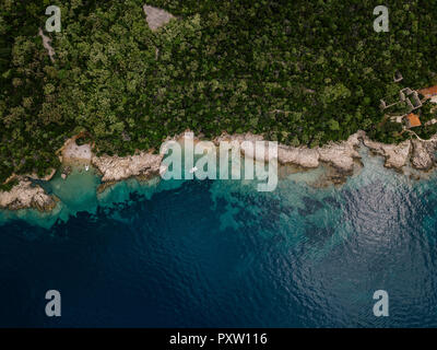 La Croatie, Cres, Mer Adriatique Banque D'Images