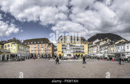 Piazza Walther Platz en Italy Banque D'Images