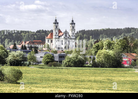 Abbaye bénédictine d'Ottobeuren, Allgau, Allemagne Banque D'Images