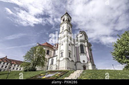 Basilique de l'abbaye bénédictine d'Ottobeuren, souabe, Allemagne Banque D'Images