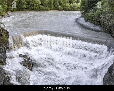 Lech Falls bear Füssen, Bavière, Allemagne Banque D'Images