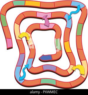 Jeu de labyrinthe modèle sur fond blanc illustration Illustration de Vecteur