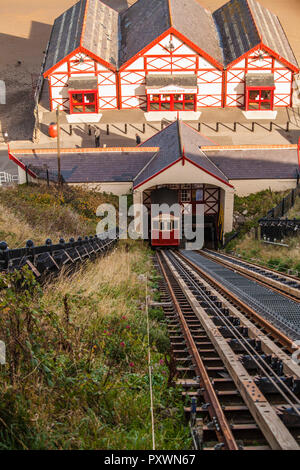 Le funiculaire de la falaise à Saltburn,Angleterre,UK Banque D'Images