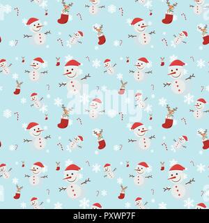 Fond transparent avec beaucoup d'illustration snowmen Illustration de Vecteur