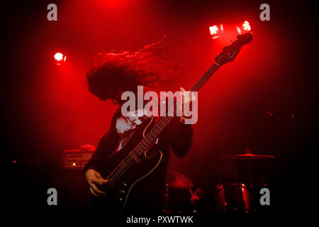 Danemark, copenhague - Octobre 22, 2018. Le groupe de metal américain et paramètre effectue un concert live à l'hôtel Cecil à Copenhague. (Photo crédit : Gonzales Photo - Peter Troest). Banque D'Images