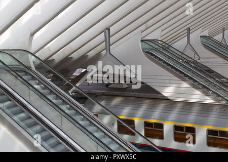 Gare des Guillemins, Liège/Luik, Belgique Banque D'Images