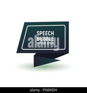 Bulle de parole noire. Illustration vectorielle. Ensemble d'icônes. Illustration de Vecteur