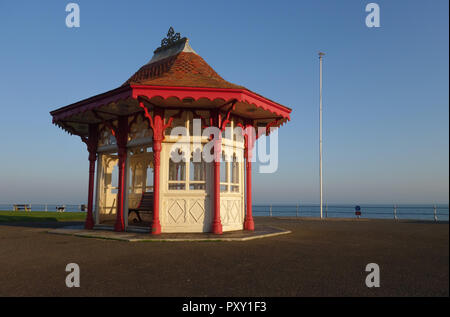 Front de mer victorien abris, Bexhill on Sea, East Sussex, Royaume-Uni Banque D'Images