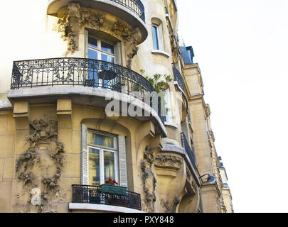 Détail de l'immeuble au 95 Boulevard Raspail, Paris 6e. L'architecte François-Adolphe Bocage, 1910 Banque D'Images