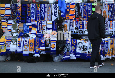 En vente de marchandises avant le match de championnat Sky Bet à Elland Road, Leeds. Banque D'Images