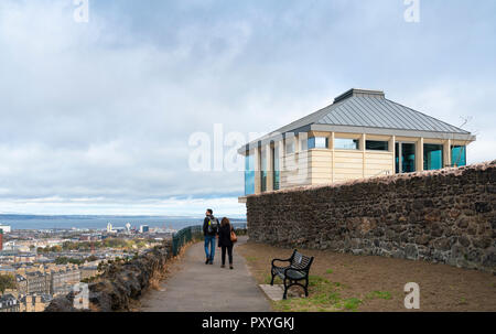 Le nouveau restaurant Lookout partie bâtiment de la nouvelle convention collective photos projet sur Calton Hill, à Édimbourg, en Écosse, Royaume-Uni. Novembre 2018 Ouverture. Banque D'Images