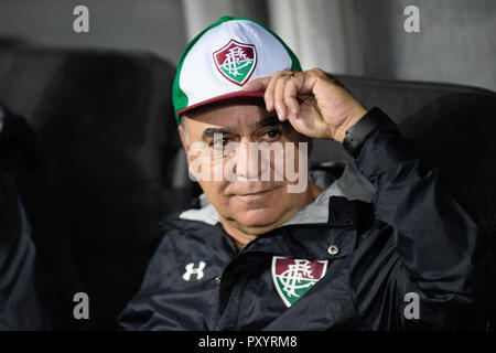 RJ - Rio de Janeiro - 24/10/2018 - South American Cup 2018 - Fluminense vs Nacional - URU - Marcelo Oliveira Fluminense coach au cours de match contre Nacional (URU) au stade de l'Engenhao 2018 Championnat coupe d'Amérique du Sud. Photo : Thiago Ribeiro / AGIF Banque D'Images