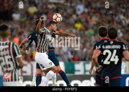 RJ - Rio de Janeiro - 24/10/2018 - South American Cup 2018 - Fluminense vs Nacional - URU - Fluminense joueur lors d'un match contre Nacional (URU) au stade de l'Engenhao 2018 Championnat coupe d'Amérique du Sud. Photo : Thiago Ribeiro / AGIF Banque D'Images