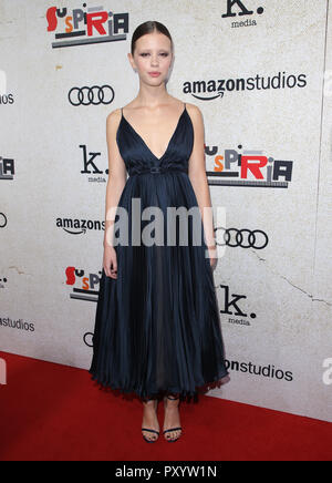 Los Angeles, CA, USA. 24 Oct, 2018. Mia Goth au Los Angeles Premiere de Suspiria au Arclight Cinerama Dome d'Hollywood le 24 octobre 2018 à Los Angeles, Californie. Credit : Faye Sadou/media/Alamy Punch Live News Banque D'Images