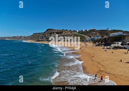 Plage de Porto Novo à Torres Vedras. Portugal Banque D'Images