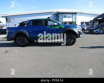 Ford Ranger MS-RT special edition m-sport rally team edition pick up truck montré à Donnington Park race circuit à la journée nationale du club propriétaires RS 2017 Banque D'Images