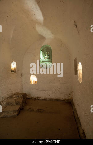 La crypte sous la cathédrale de Ripon anglo-saxonne dans Yorkshire du Nord Banque D'Images