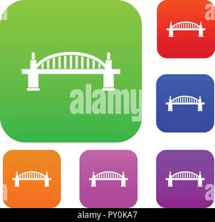 Collection couleur pont Illustration de Vecteur