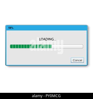 Barre de Chargement à l'assurance-chômage et ux design. Vector illustration Illustration de Vecteur