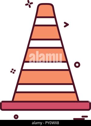 Vlc road blocker vector Illustration de Vecteur