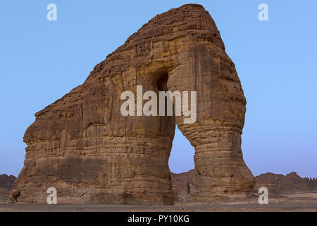 La montagne de l'éléphant, Al-Ula, l'Arabie Saoudite Banque D'Images