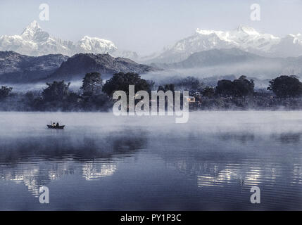 Phewasee Himalayagebirge, Népal, Banque D'Images