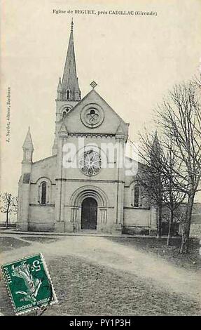 Béguey - église 3. Banque D'Images