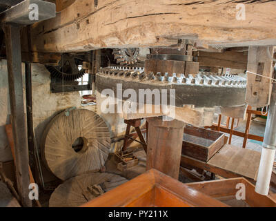 Fonctionnement de l'usine à Worsbrough mill museum, Barnsley, South Yorkshire, Angleterre, Royaume-Uni Banque D'Images