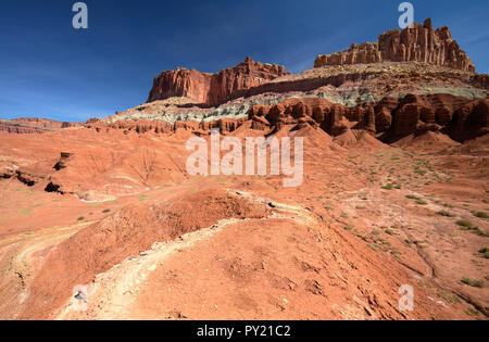 Vue paysage de Capitol Reef dans l'Utah, USA Banque D'Images