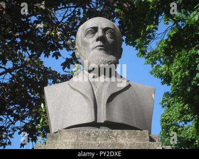 Av Byst Anders Petter Löfström, grundare utförd Sundbybergs, 1944 av Carl Fagerberg, 2018d. Banque D'Images