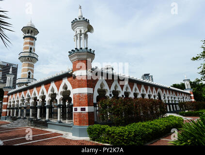 La mosquée Jamek dans le centre-ville de Kuala Lumpur, Malaisie. Banque D'Images