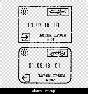 Allemagne visa touristique stamp Vector illustration Illustration de Vecteur