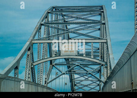 Le plus beau pont en acier Bourne Bourne, Massachusetts Banque D'Images