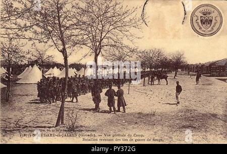 Camp de Saint-Médard - Champ de tir 3. Banque D'Images