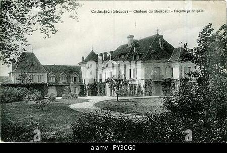 Cadaujac château de Bouscaut 2. Banque D'Images