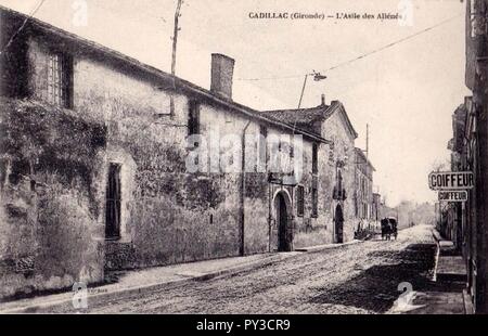 Cadillac-sur-Garonne - asile des aliénés 1c. Banque D'Images