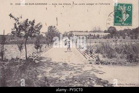 Cadillac-sur-Garonne - asile des aliénés 11. Banque D'Images