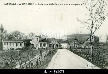 Cadillac-sur-Garonne - asile des aliénés 12. Banque D'Images