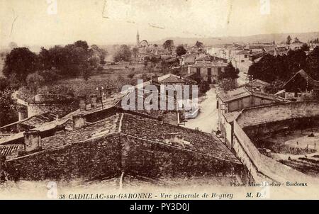 Cadillac-sur-Garonne - vue générale 3. Banque D'Images