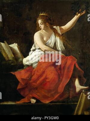 Calliope, muse de la poésie épique de Giovanni Baglione. Banque D'Images