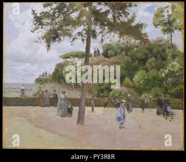 Camille Pissarro Le Jardin Public à Pontoise Banque D'Images