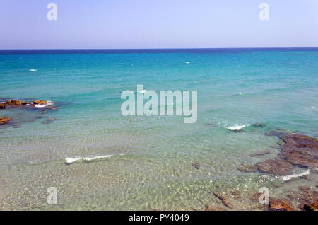 Italie, Pouilles, Salento, Otranto, Baia dei Turchi Banque D'Images