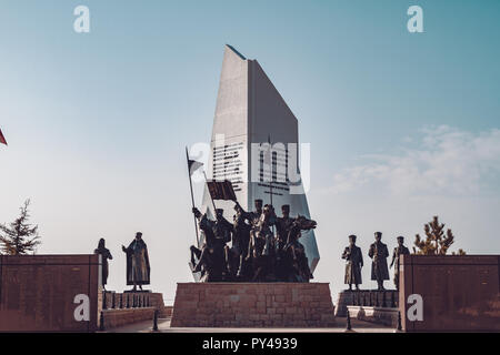 Tes-monument pour la mémoire de la guerre d'indépendance turque Banque D'Images