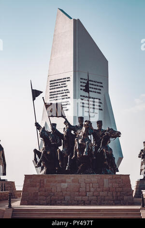 Tes-monument pour la mémoire de la guerre d'indépendance turque Banque D'Images