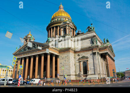 La Cathédrale St Isaac, Saint Petersburg, Russie Banque D'Images