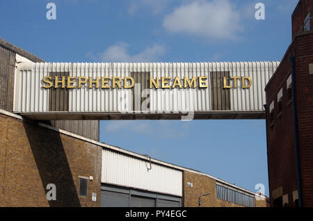 Shepherd Neame Brewery Faversham Kent Bridge Banque D'Images