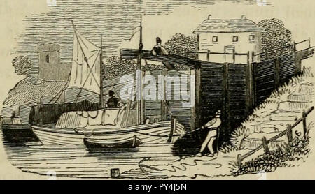 "Les routes et chemins de fer, les véhicules et les modes de déplacement, d'ancien et de moderne pays ; avec des comptes de ponts, tunnels, et des canaux, dans diverses parties du monde ..' (1839) Banque D'Images