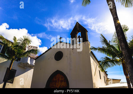 La petite chapelle du pêcheur à Funchal, Madère - Portugal Banque D'Images