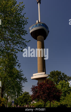 Rotterdam, Pays-Bas - 27 mai : la tour Euromast à Rotterdam le 27 mai 2017. Rotterdam est une grande ville portuaire dans la province néerlandaise de Banque D'Images