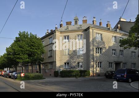 Wien, Genossenschaftshaus Hetzendorfer Straße, Karl Alois Krist 1912 - Vienne, de la société coopérative Tenement, Karl Alois Krist 1912 Banque D'Images